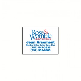 Promotional 30 Mil Rectangle Magnetic Note Holder (1"x2")  Promotional 30 Mil Rectangle Magnetic Note Holder (1"x2")