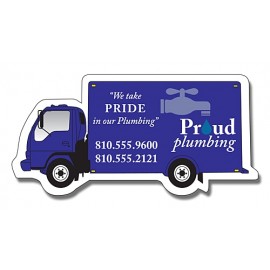 20 Mil Coated Delivery Truck Shape Magnet Logo Branded