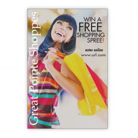 Logo Branded 20 Mil Coated Rectangle Magnet w/Square Corner