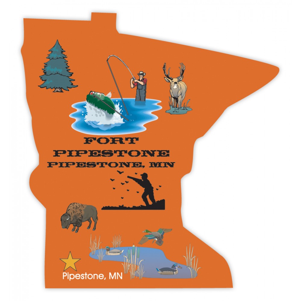 Custom Imprinted Minnesota State Magnet Custom Imprinted Minnesota State Magnet