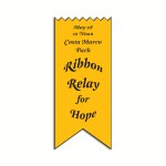 Promotional Award Ribbon Magnetic Note Holder (20 Mil)