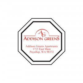 Custom Imprinted Octagon Magnetic Note Holder (30 Mil)