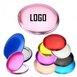 2 4/5" Mini Folding Magnifying Compact Mirror 1x/2x Magnification Double Sided Travel Makeup Mirror Custom Printed