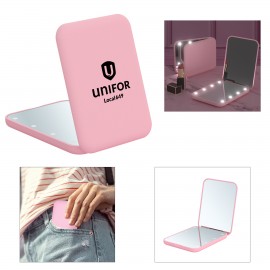 Logo Branded LED Mini Travel Makeup Mirror