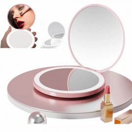 Rechargeable Lighted Led Handheld Mirror Custom Imprinted