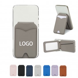 Custom Printed Magnetic Wallet with Mirror Phone Stand