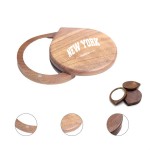 Wooden magnetic makeup mirror Custom Printed