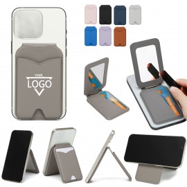 Custom Printed Stronger Magnetic Magsafe Iphone Wallet with Mirror