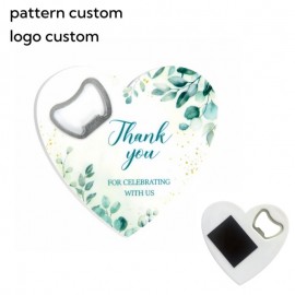 Magnetic Heart Bottle Opener Custom Imprinted