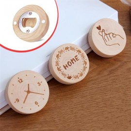 Wooden Bottle Opener & Refrigerator Magnet Custom Imprinted  Wooden Bottle Opener & Refrigerator Magnet Custom Imprinted