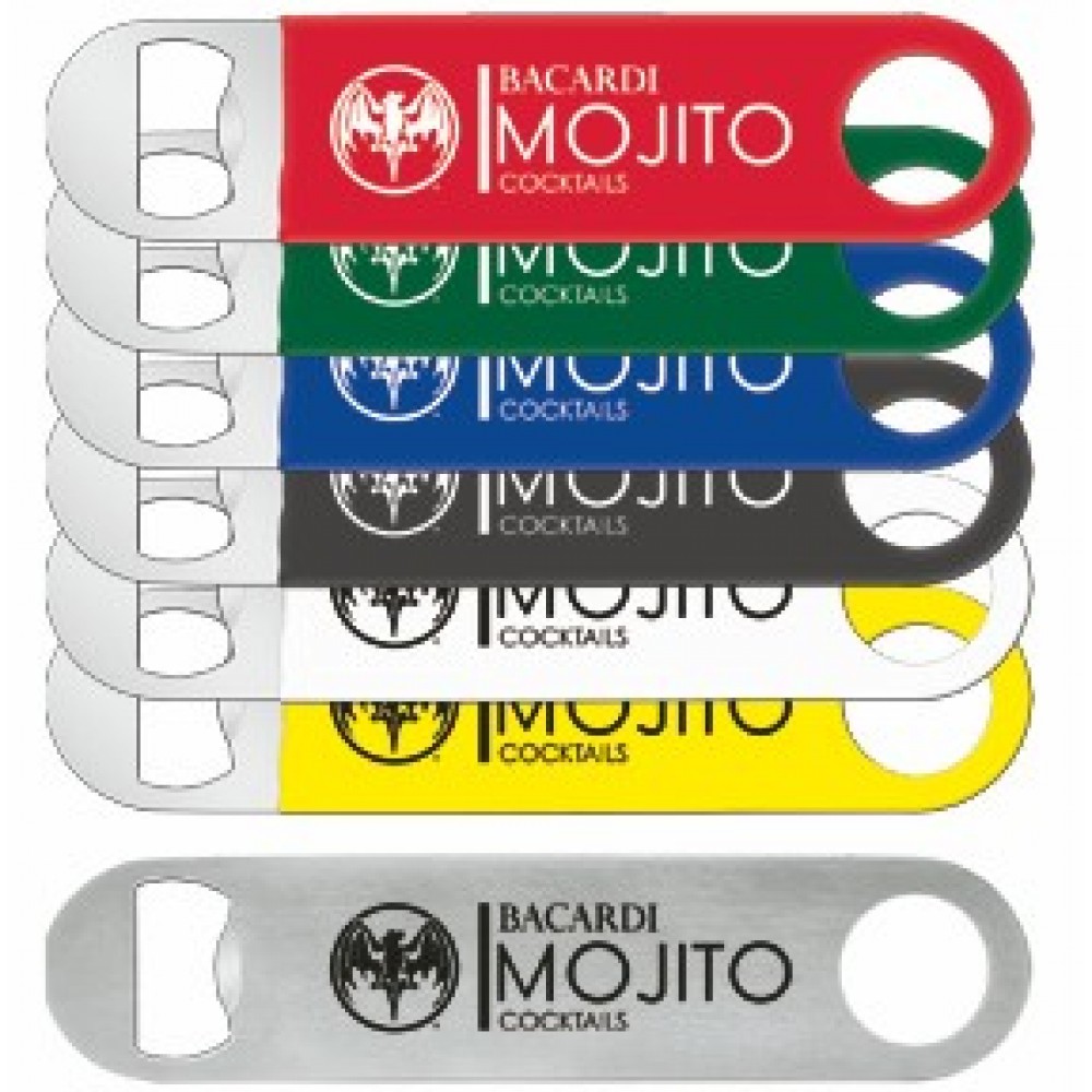 7" Large Paddle Style Vinyl Wrapped Bottle Opener Custom Printed 7" Large Paddle Style Vinyl Wrapped Bottle Opener Custom Printed