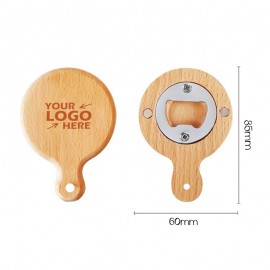 Custom Imprinted Wooden Bottle Opener With Magnetic