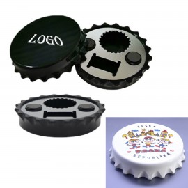 Beer Cap Shape Magnetic Bottle Opener Logo Branded