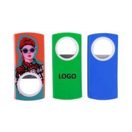 Plastic Beer Bottle Opener Fridge Magnets Custom Printed