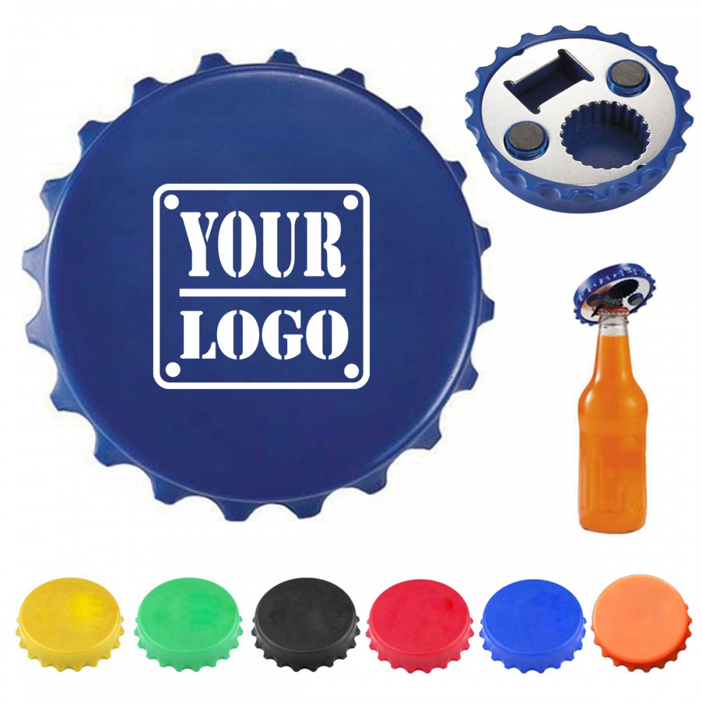 Cap Shape Magnetic Bottle Opener Custom Printed