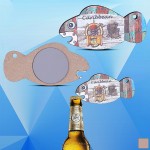 Fish Shaped Magnetic Bottle Opener Custom Imprinted