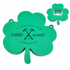 Promotional Clover Bottle Opener & Refrigerator Magnet  Promotional Clover Bottle Opener & Refrigerator Magnet