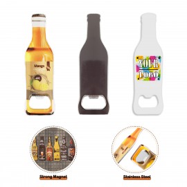 Custom Imprinted Custom Magnetic Stainless Steel Bottle Shaped Opener  Custom Imprinted Custom Magnetic Stainless Steel Bottle Shaped Opener