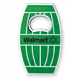 Wine Barrel Look Bottle Opener with Magnet Logo Branded  Wine Barrel Look Bottle Opener with Magnet Logo Branded