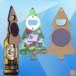 Custom Imprinted Christmas Tree Shaped Magnetic Bottle Opener