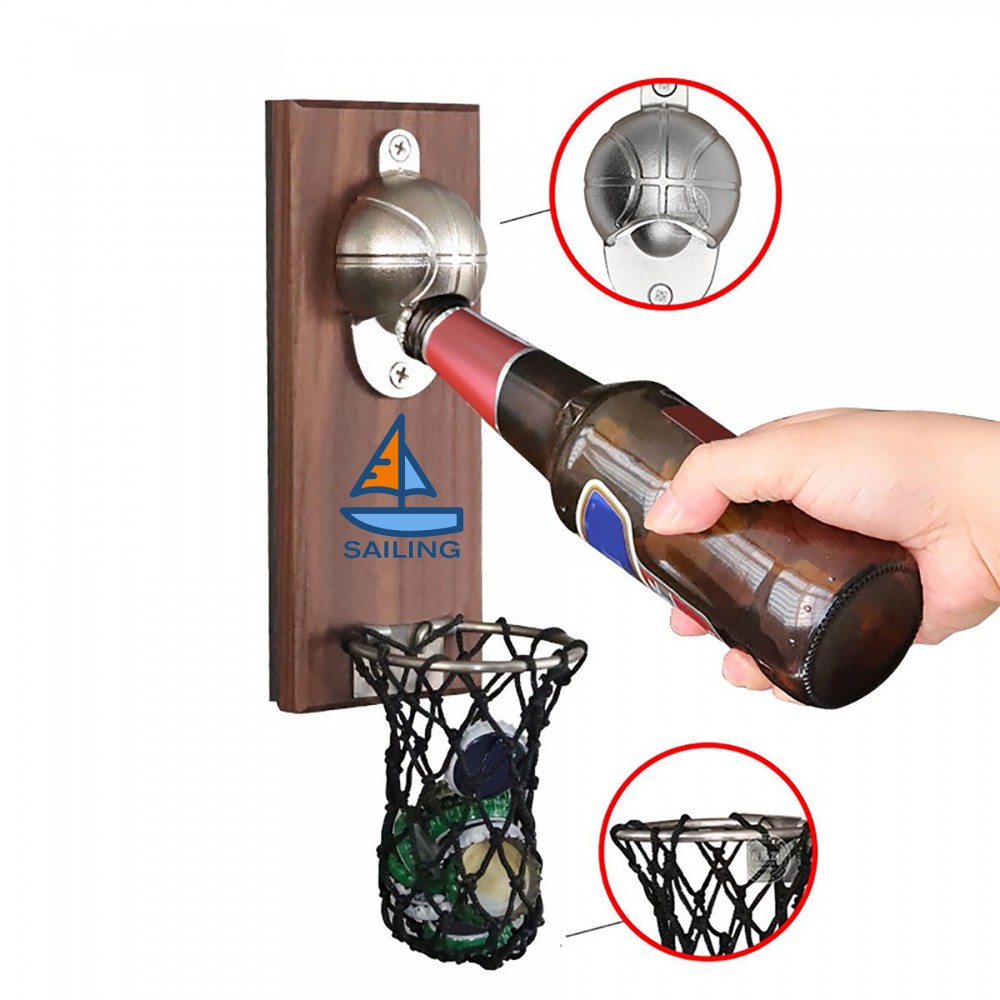 Custom Imprinted Basketball Bottle Opener Custom Imprinted Basketball Bottle Opener