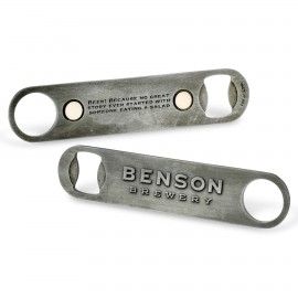 5-1/2" x1-1/2" Key Tag Specialty Bottle Opener Custom Printed