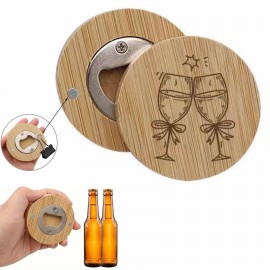 Eco-Friendly Bamboo Bottle Opener With Magnetic Design Custom Printed  Eco-Friendly Bamboo Bottle Opener With Magnetic Design Custom Printed