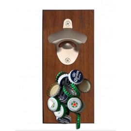 Bottle Opener Board with Magnetic Cap Catcher, Full Color Logo Branded