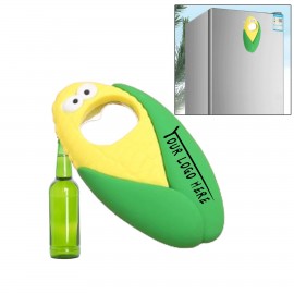 Magnetized Corn-Shaped Bottle Opener for Refrigerator Logo Branded