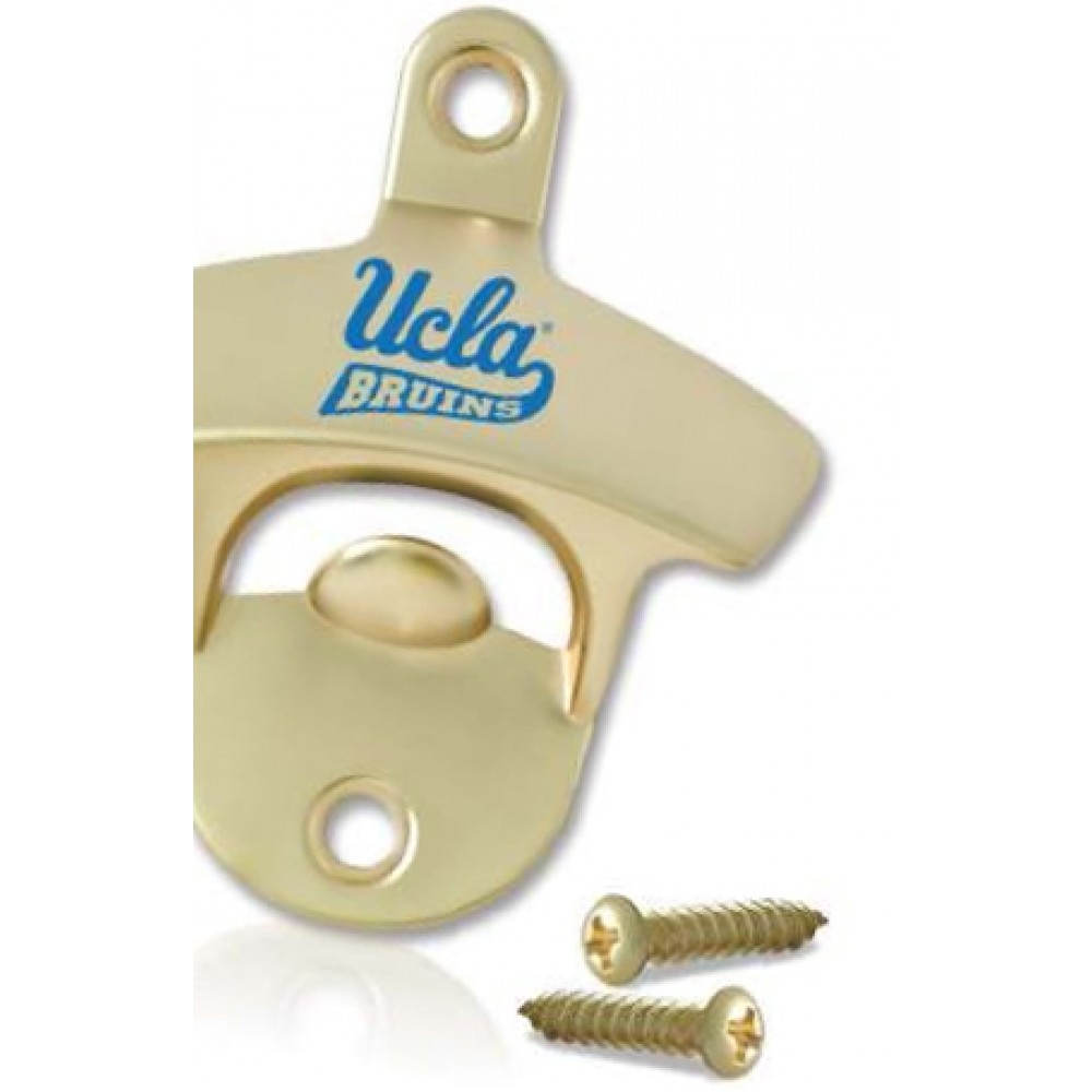 Wall Mounted Bottle Opener - Standard (Matte Gold) Logo Branded Wall Mounted Bottle Opener - Standard (Matte Gold) Logo Branded