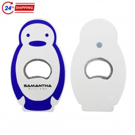 Penguin Shape Magnetic Bottle Opener Custom Printed  Penguin Shape Magnetic Bottle Opener Custom Printed