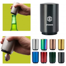 Stainless Steel Automatic Magnetic Beer Bottle Opener Custom Printed