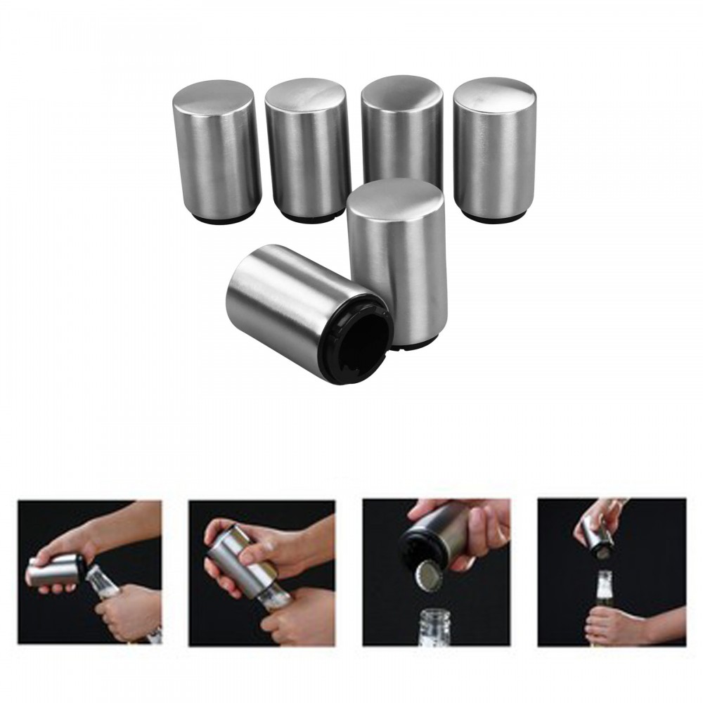 Stainless Steel Automatic Beer Bottle Opener Custom Imprinted Stainless Steel Automatic Beer Bottle Opener Custom Imprinted