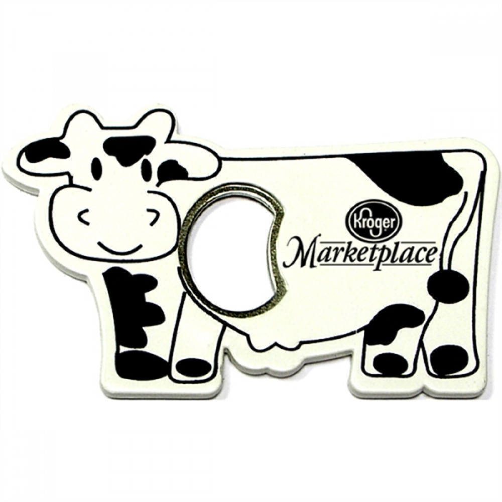 Cow Shape Magnetic Bottle Opener Custom Printed Cow Shape Magnetic Bottle Opener Custom Printed