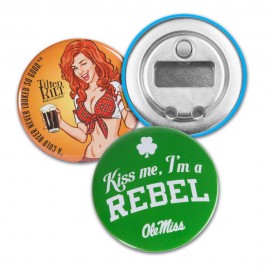 2.25" Circle Bottle Opener Logo Branded