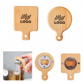 Wooden Bottle Opener & Magnets Memo Holder Logo Branded