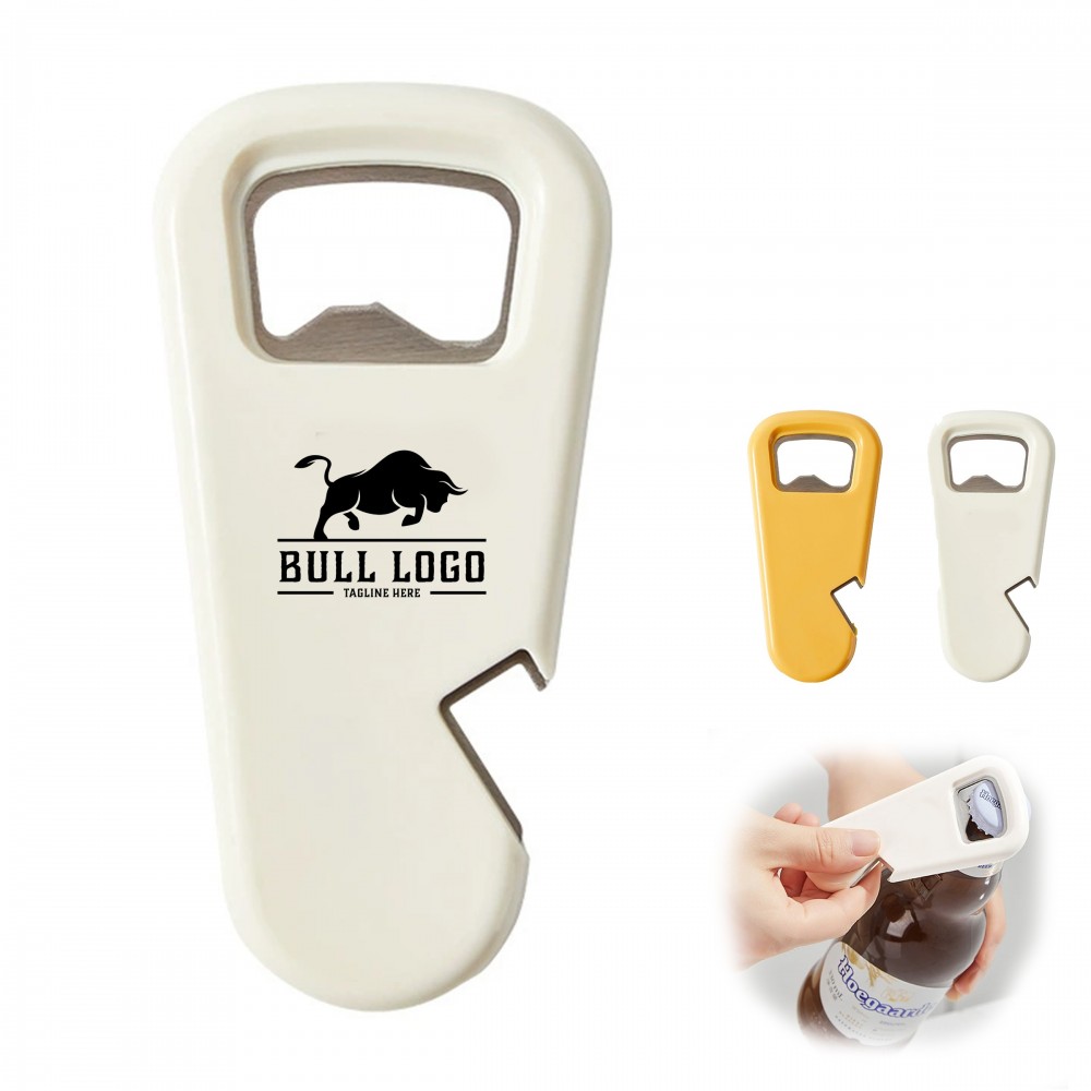 Logo Branded Multifunctional Plastic Magnet Bottle Opener Logo Branded Multifunctional Plastic Magnet Bottle Opener