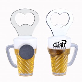 Magnetic Beer Mug Bottle Opener Custom Imprinted  Magnetic Beer Mug Bottle Opener Custom Imprinted