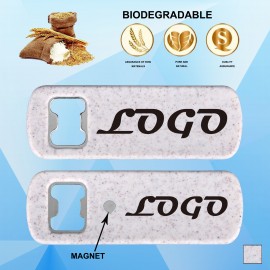 Custom Printed Biodegradable Bottle Opener w/Magnet