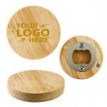 Promotional Bamboo Bottle Opener Magnet