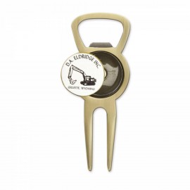 Logo Branded Combo Bottle Opener/Divot Tool