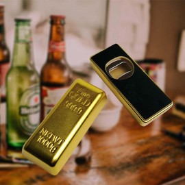 Custom Imprinted Golden Brick Bottle Opener