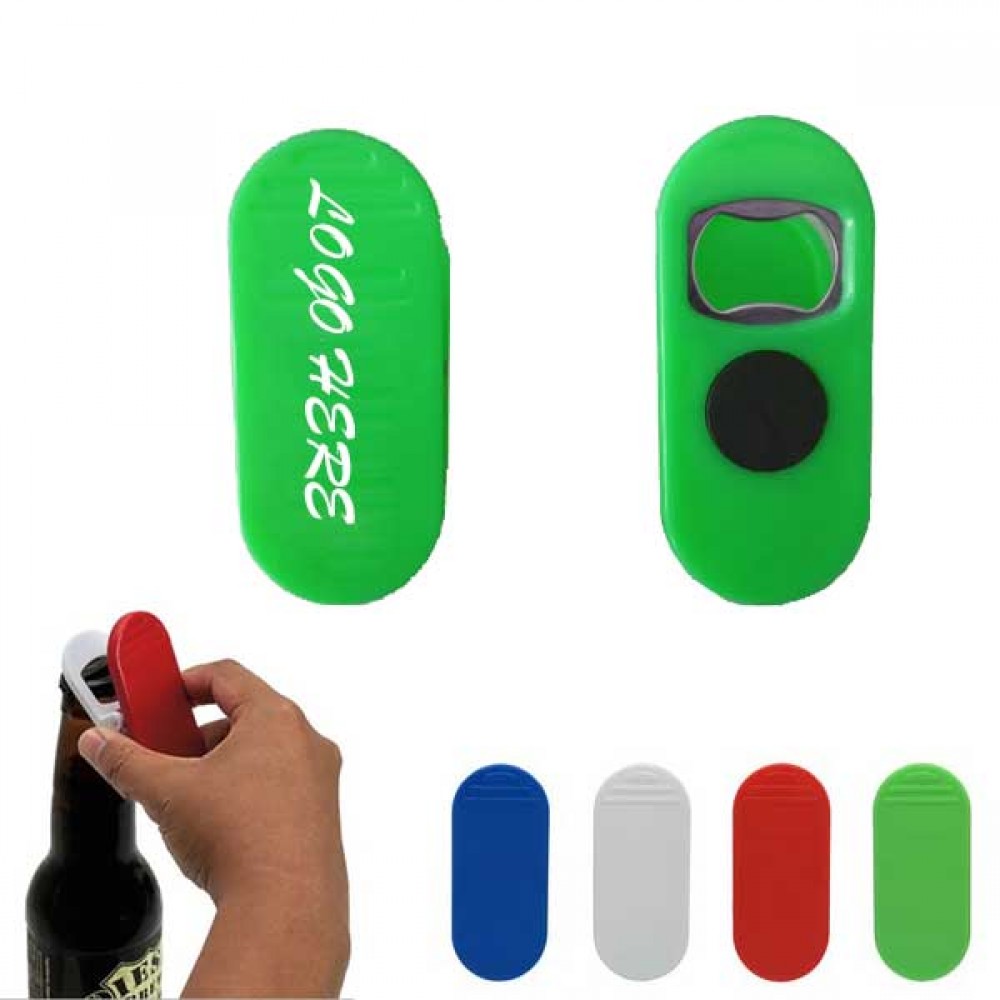 Bottle Opener Clip With Magnetic Logo Branded