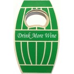 Jumbo Size Oak Barrel Magnetic Bottle Opener Logo Branded