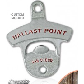 Promotional Wall Mounted Bottle Opener - Standard (Matte Silver)  Promotional Wall Mounted Bottle Opener - Standard (Matte Silver)
