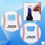 Custom Imprinted Baseball Shaped Bottle Opener