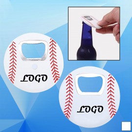 Custom Imprinted Baseball Shaped Bottle Opener