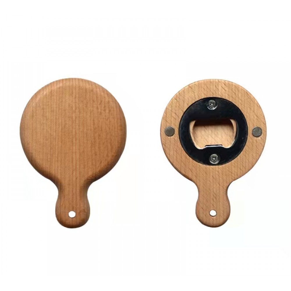Wooden Bottle Opener with Magnet Custom Imprinted