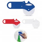 Custom Printed Multifunctional Pizza Cutter with Bottle Opener and Magnet