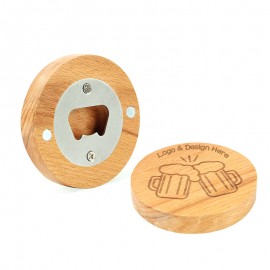 Wood Refrigerator Magnetic Bottle Opener Custom Imprinted  Wood Refrigerator Magnetic Bottle Opener Custom Imprinted